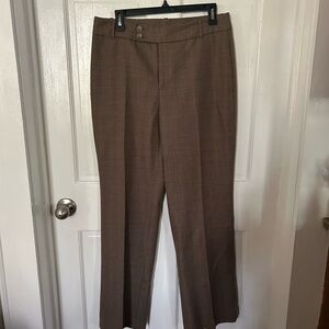 Women’s Banana Republic Factory Brown Plaid Trousers